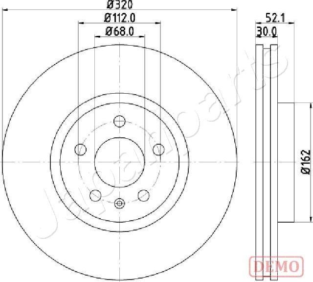 Japanparts DI-0919C - Гальмівний диск avtolavka.club