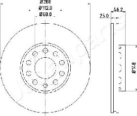 Japanparts DI-0910 - Гальмівний диск avtolavka.club