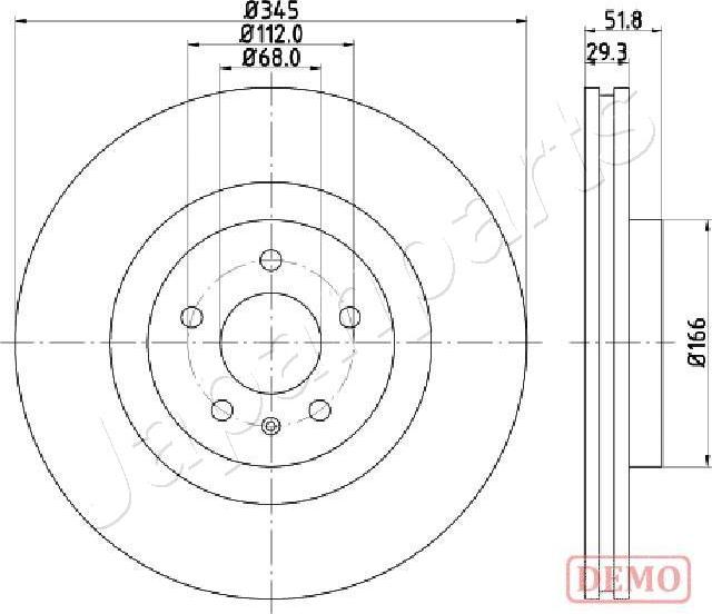 Japanparts DI-0918C - Гальмівний диск avtolavka.club