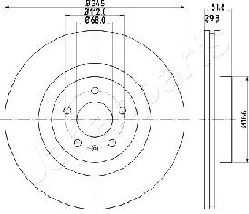 Japanparts DI-0918 - Гальмівний диск avtolavka.club