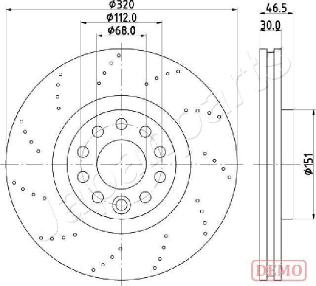 Japanparts DI-0913C - Гальмівний диск avtolavka.club