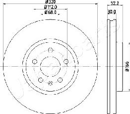 Japanparts DI-0917 - Гальмівний диск avtolavka.club