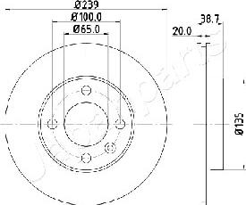 Japanparts DI-0939 - Гальмівний диск avtolavka.club