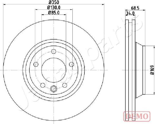 Japanparts DI-0931C - Гальмівний диск avtolavka.club