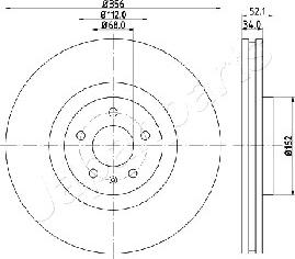 Japanparts DI-0929 - Гальмівний диск avtolavka.club