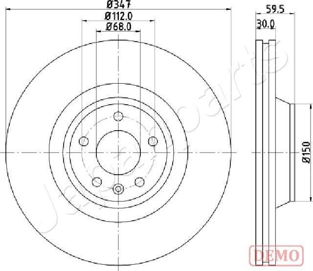 Japanparts DI-0925C - Гальмівний диск avtolavka.club