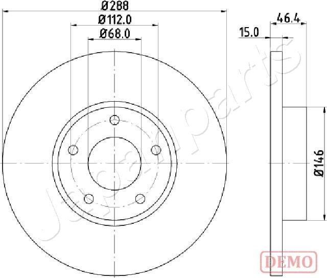 Japanparts DI-0923C - Гальмівний диск avtolavka.club