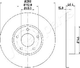 Japanparts DI-0923 - Гальмівний диск avtolavka.club