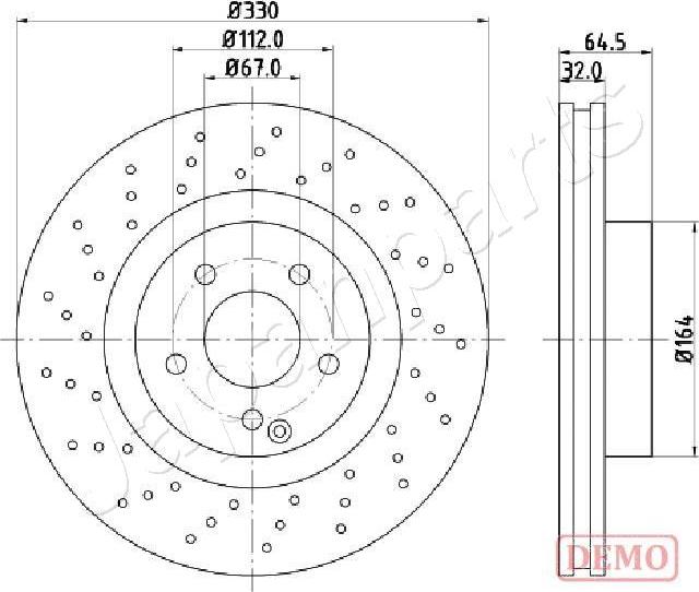 Japanparts DI-0541C - Гальмівний диск avtolavka.club