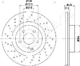 Japanparts DI-0541 - Гальмівний диск avtolavka.club