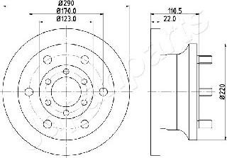 Japanparts DI-0256 - Гальмівний диск avtolavka.club