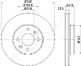 Japanparts DI-0709 - Гальмівний диск avtolavka.club