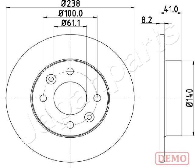 Japanparts DI-0700C - Гальмівний диск avtolavka.club