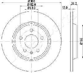 Japanparts DP-0909 - Гальмівний диск avtolavka.club