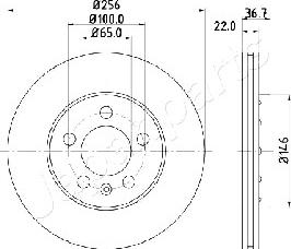 Japanparts DP-0904 - Гальмівний диск avtolavka.club