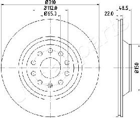 Japanparts DP-0903 - Гальмівний диск avtolavka.club