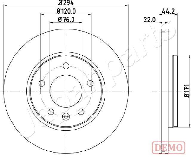 Japanparts DP-0925C - Гальмівний диск avtolavka.club