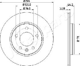 Japanparts DP-0925 - Гальмівний диск avtolavka.club