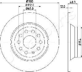 Japanparts DP-0920 - Гальмівний диск avtolavka.club