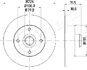 Japanparts DP-0922 - Гальмівний диск avtolavka.club