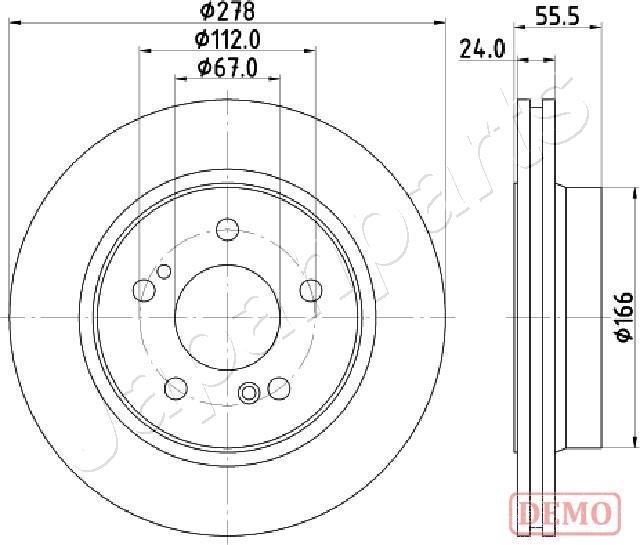 Japanparts DP-0506C - Гальмівний диск avtolavka.club