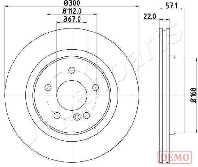 Japanparts DP-0510C - Гальмівний диск avtolavka.club