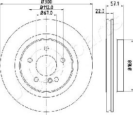 Japanparts DP-0510 - Гальмівний диск avtolavka.club