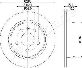 Japanparts DP-0530 - Гальмівний диск avtolavka.club