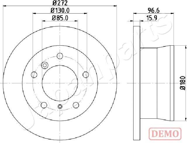 Japanparts DP-0526C - Гальмівний диск avtolavka.club