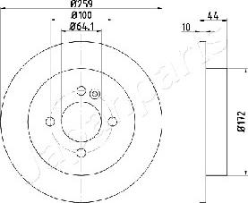 Japanparts DP-0132 - Гальмівний диск avtolavka.club