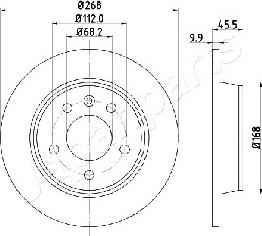 Japanparts DP-0306 - Гальмівний диск avtolavka.club