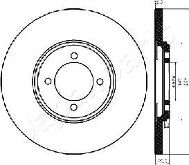 Japanparts DP-0318 - Гальмівний диск avtolavka.club