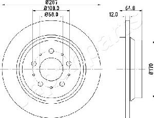 Japanparts DP-0321 - Гальмівний диск avtolavka.club