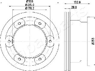 Japanparts DP-0226 - Гальмівний диск avtolavka.club