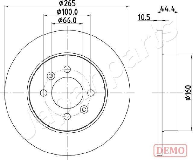 Japanparts DP-0708C - Гальмівний диск avtolavka.club