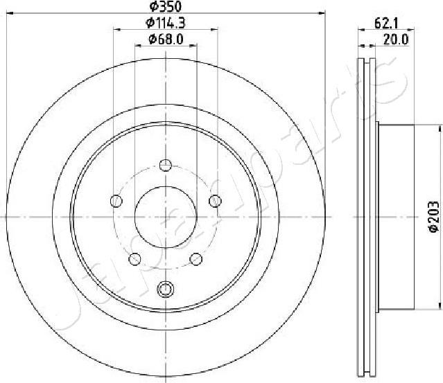 Japanparts DP-137C - Гальмівний диск avtolavka.club