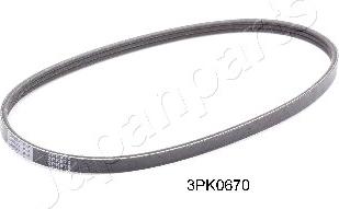 Japanparts DV-3PK0670 - Поліклиновий ремінь avtolavka.club