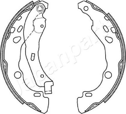 Japanparts GF-0602AF - Комплект гальм, барабанний механізм avtolavka.club