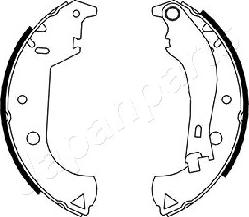 Japanparts GF-0206AF - Комплект гальм, барабанний механізм avtolavka.club