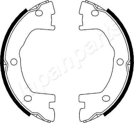 Japanparts GF-0231AF - Комплект гальм, ручник, парковка avtolavka.club