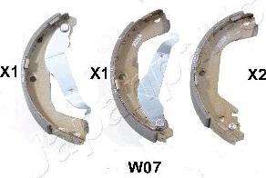 Japanparts GF-W07AF - Комплект гальм, барабанний механізм avtolavka.club