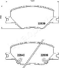 Japanparts PA-0417AF - Гальмівні колодки, дискові гальма avtolavka.club