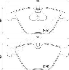 Japanparts PA-0114AF - Гальмівні колодки, дискові гальма avtolavka.club