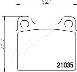 Japanparts PA-0330AF - Гальмівні колодки, дискові гальма avtolavka.club