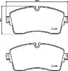 Japanparts PA-L14AF - Гальмівні колодки, дискові гальма avtolavka.club