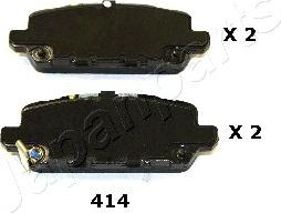 Japanparts PP-414AF - Гальмівні колодки, дискові гальма avtolavka.club