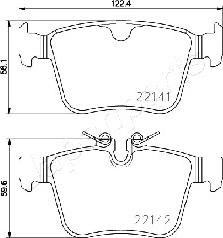 Japanparts PP-0313AF - Гальмівні колодки, дискові гальма avtolavka.club