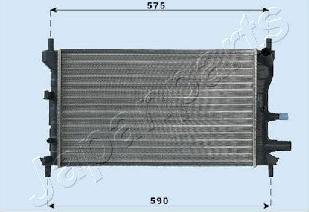 Japanparts RDA053060 - Радіатор, охолодження двигуна avtolavka.club