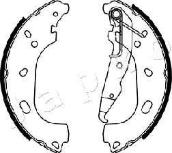 Japko 550402 - Комплект гальм, барабанний механізм avtolavka.club