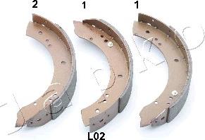 Japko 55L02 - Комплект гальм, барабанний механізм avtolavka.club